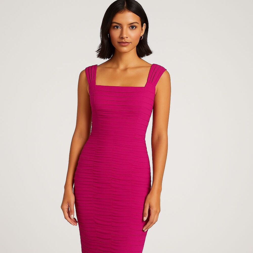 Tadashi Shoji Fuchsia Bandage Mini Dress